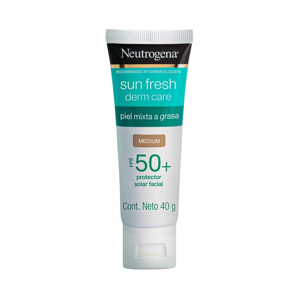 Protector Solar Facial Neutrogena Sun Fresh Medio con Niacinamida FPS50+