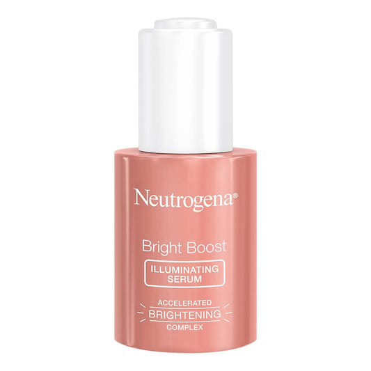 Neutrogena Bright Boost Illuminating Face Serum with Neoglucosamine & Turmeric Extract for Even Skin Tone, Resurfacing Serum for Face to Reduce Dark Spots & Hyperpigmentation, 1.0 fl. oz