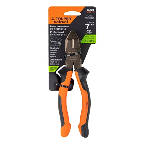 Pinzas de Electricista Truper Expert Comfort Grip 7 Pulgadas
