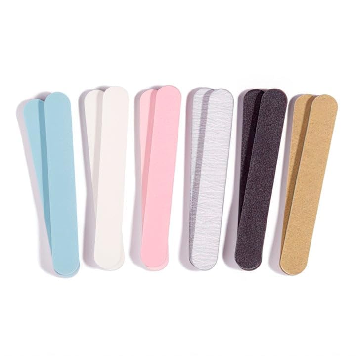 Jaylie TM Colorful Mini Salon Board Nail Files (1 Dozen) Made in USA