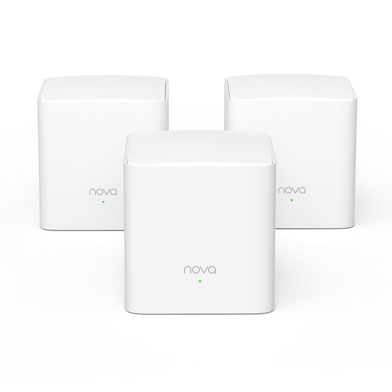 Sistema WiFi Mesh Tenda Nova MW5G AC1200 Blanco con Cobertura de 270㎡ y Compatibilidad Alexa 3-Pack