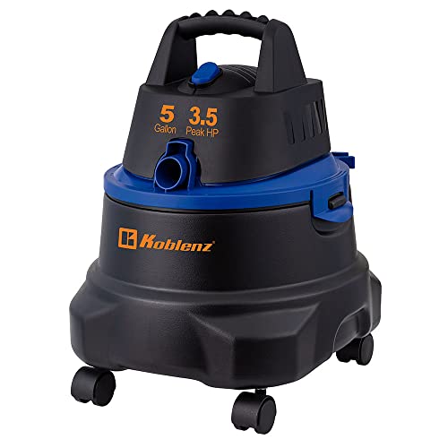 Koblenz WD-5 MA - Aspiradora Seco Mojado 3 en 1 con Sistema de Expulsión de Aire, Cable eléctrico y Accesorios, Tanque con Capacidad de 5 galones y Motor de 3.5 HP