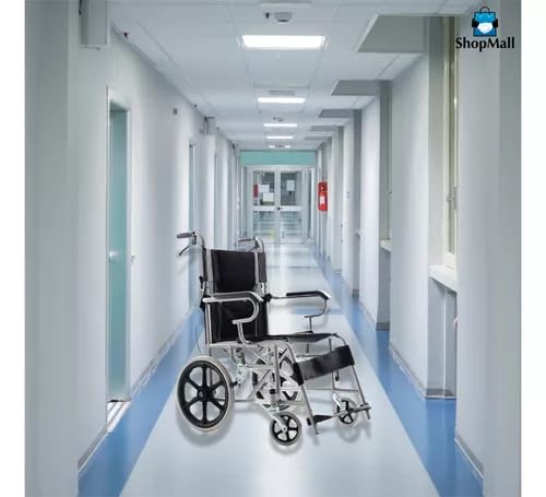 Silla de Ruedas Plegable Compacta Ligera para Adultos y Personas Mayores