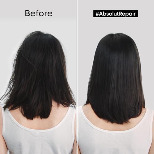 L'ORÉAL Professionnel Absolut Repair Mascarilla Dorada 250ml - Repara y Aporta Brillo al Cabello Fino y Dañado