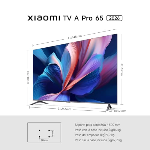 XIAOMI TV A Pro 65 2026 | 4K QLED Google TV | Dolby Audio DTS:X + DTS Virtual:X1 | Voice Control | HDR10+ | MEMC | Filmmaker Mode | Apple Airplay