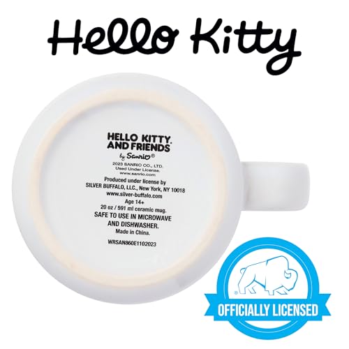 Taza de Cerámica Silver Buffalo Sanrio Hello Kitty Amigos para Campista