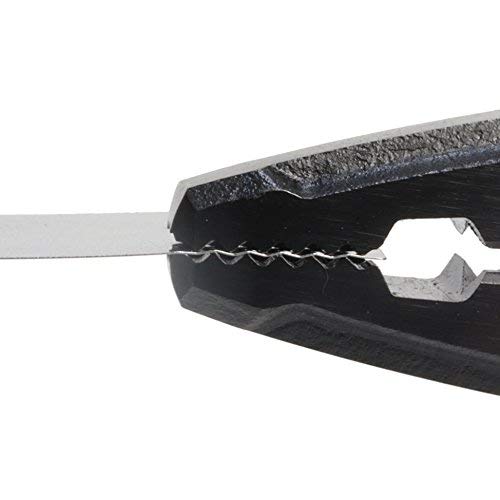 ENGINEER PZ-32 - Alicates de extracción de tornillo (quitar tornillos dañados rápidamente/fácilmente), dientes de mandíbula entrelazados multifuncionales, revestimiento de óxido negro, empuñaduras verdes salvia