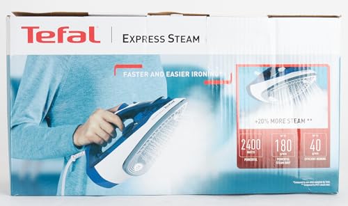Plancha de Vapor Tefal Azul suela de Cerámica Antigoteo