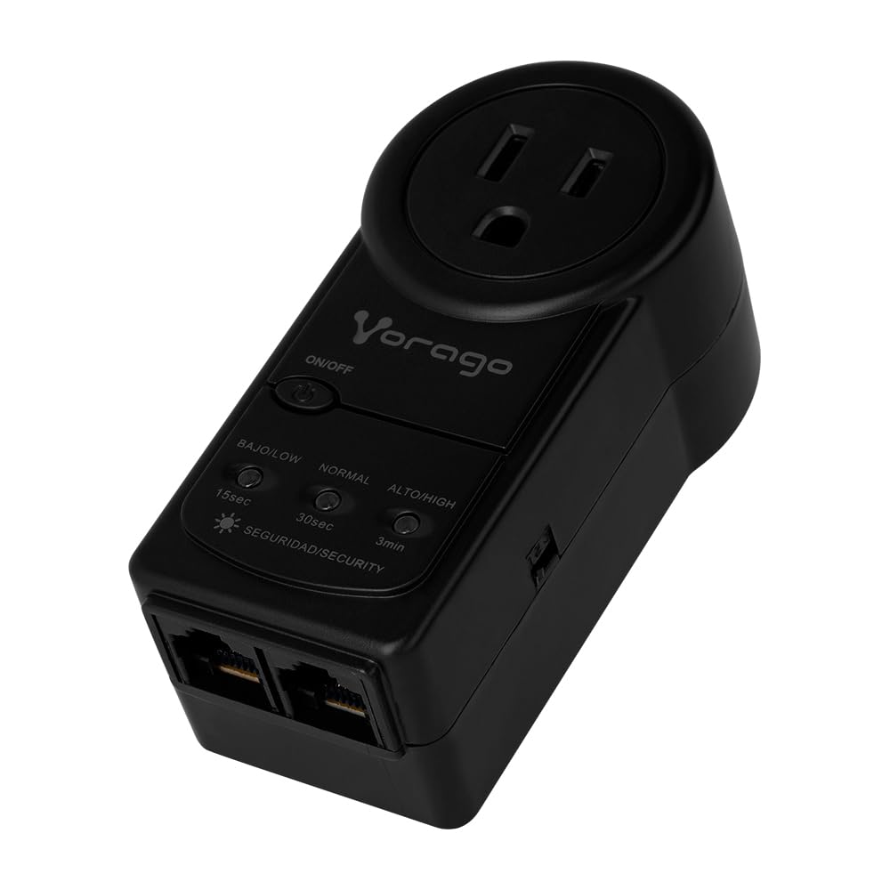 Protector de Voltaje Vorago AVR-300 Gris con Supresor de Picos 900 Joules para PC y Electrodomésticos