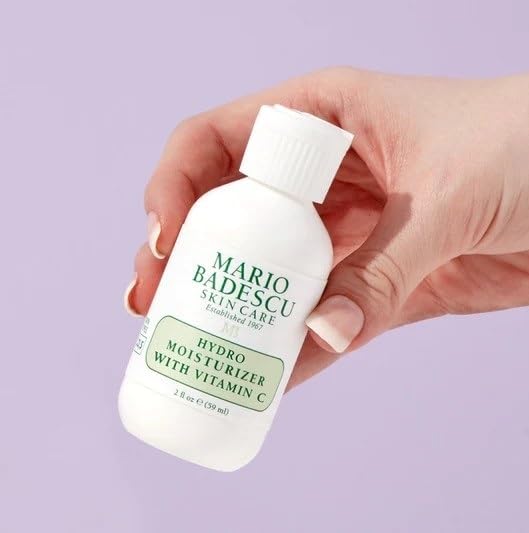 Mario Badescu Hydro Moisturizer con vitamina C para pieles mixtas y sensibles | Crema facial ligera con vitamina C, 59 ml