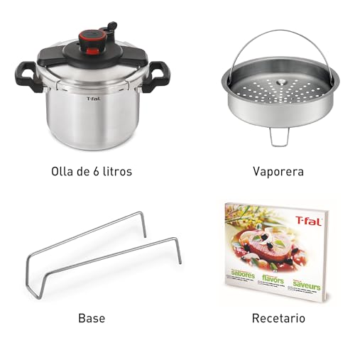 Olla de Presión T-fal America acero Inoxidable 8 Litros