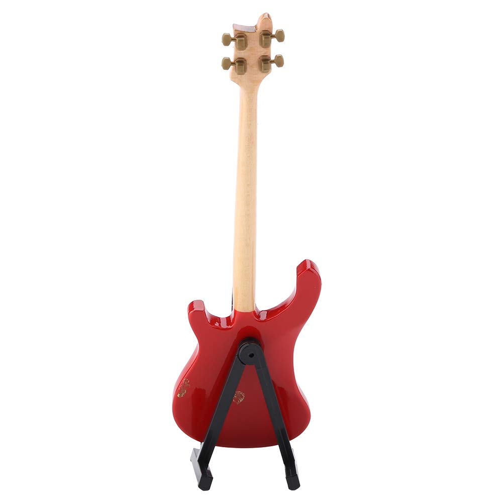 Guitarra Eléctrica Miniatura Réplica de Bajo Eléctrico en Miniatura para Amantes de la Guitarra Colección de Decoración de Instrumentos Musicales - Modelo de para Coleccionistas y