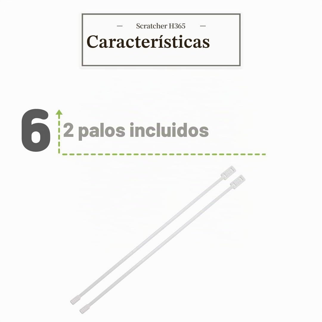 Rascador Limpiador de Picazón Fundido para Alivio de Picazón con 2 Varillas