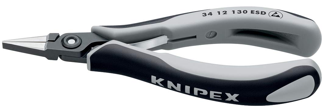 Knipex 34 12 130 ESD Precision Electronics Pliers Electrostatic Discharge 160 mm by Knipex