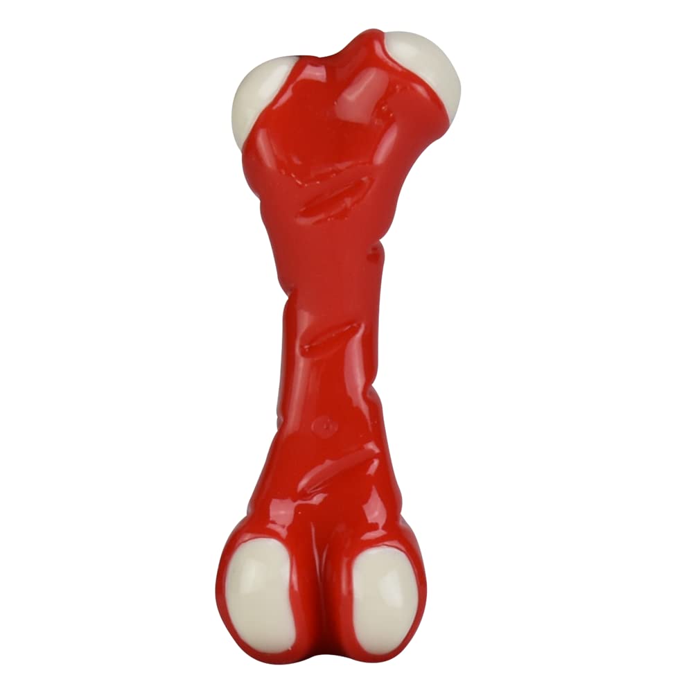Fancy Pets Juguete Dental en Forma de Hueso con Sabor Pollo Tamaño Mediano para Perro