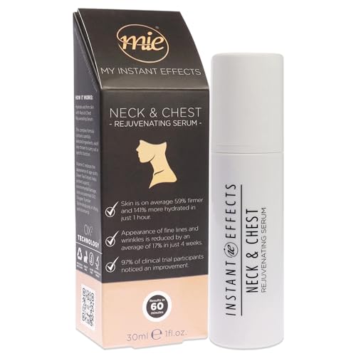 My Instant Effects Neck and Chest Rejuvenating Serum for Women - Helps Hydrate And Revive Your Skin - Very Quickly Brightens Beautiful Skin - Helps Speed Up Skin Renewal - 30 ML