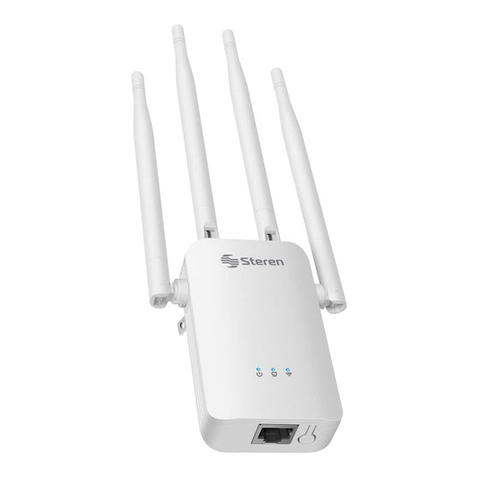 Repetidor Router Wi-Fi STEREN 2,4 GHz B/G/N Alta Cobertura 30 m