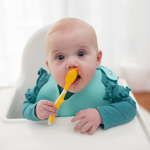 Cucharas de alimentación para niños de punta suave Dr. Brown's, 6 unidades, multicolor