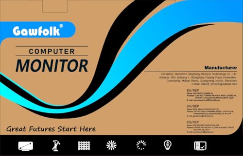 Gawfolk Monitor Gamer 27 Pulgadas Curvo 180Hz, 1800R 165Hz Curva Monitor PC Full HD 1080P, Pantalla de Computadora sin Marco con Tecnología FreeSync y Eye Care, Compatible con Puerto VESA, DP, HDMI