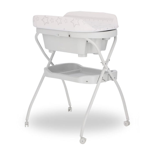 Bañera Nuzu Bebe Ergonómica Compacta con Cambiador y Sistema Antimoho