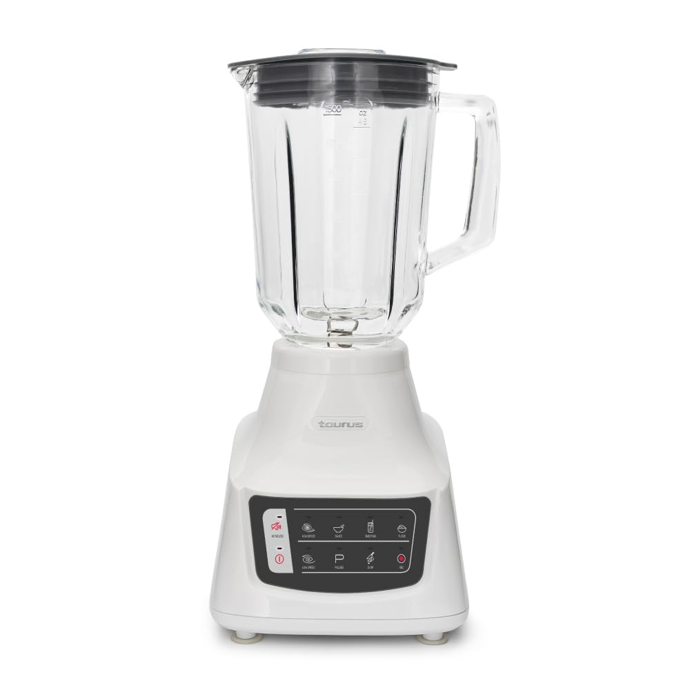 Licuadora Taurus Potenza Comfort Vidrio 1.5L 1050 Watts con 50% Menos Ruido y 9 Funciones