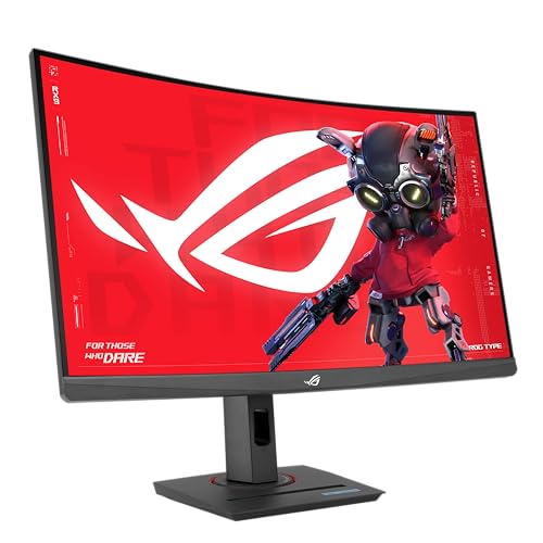 ASUS Monitor Gamer ROG Strix XG27WCS USB Type-C: 27 Pulgadas, 2560 x 1440, Curvo, 180 Hz, 1 ms (GTG), VA rápido, Extreme Low Motion Blur Sync