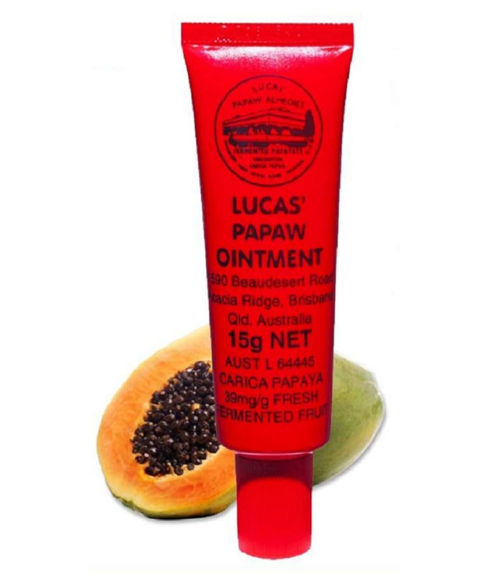 Lucas Papaw Ointment 15g Tube with lip applicator - TWIN Pack for value by Lucas Remedies