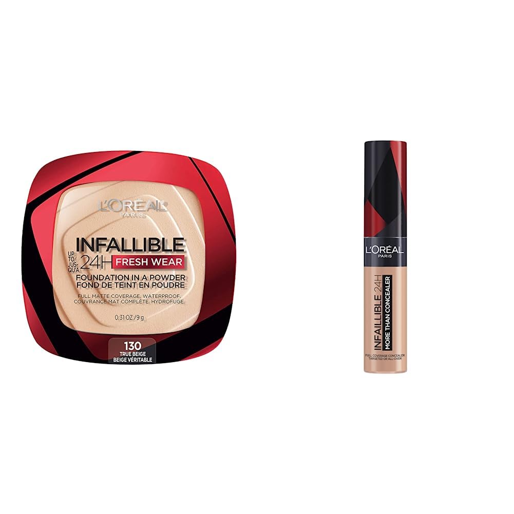 L´Oréal Paris Infallible Base de Maquillaje En Polvo y Limpiador de 177 ml