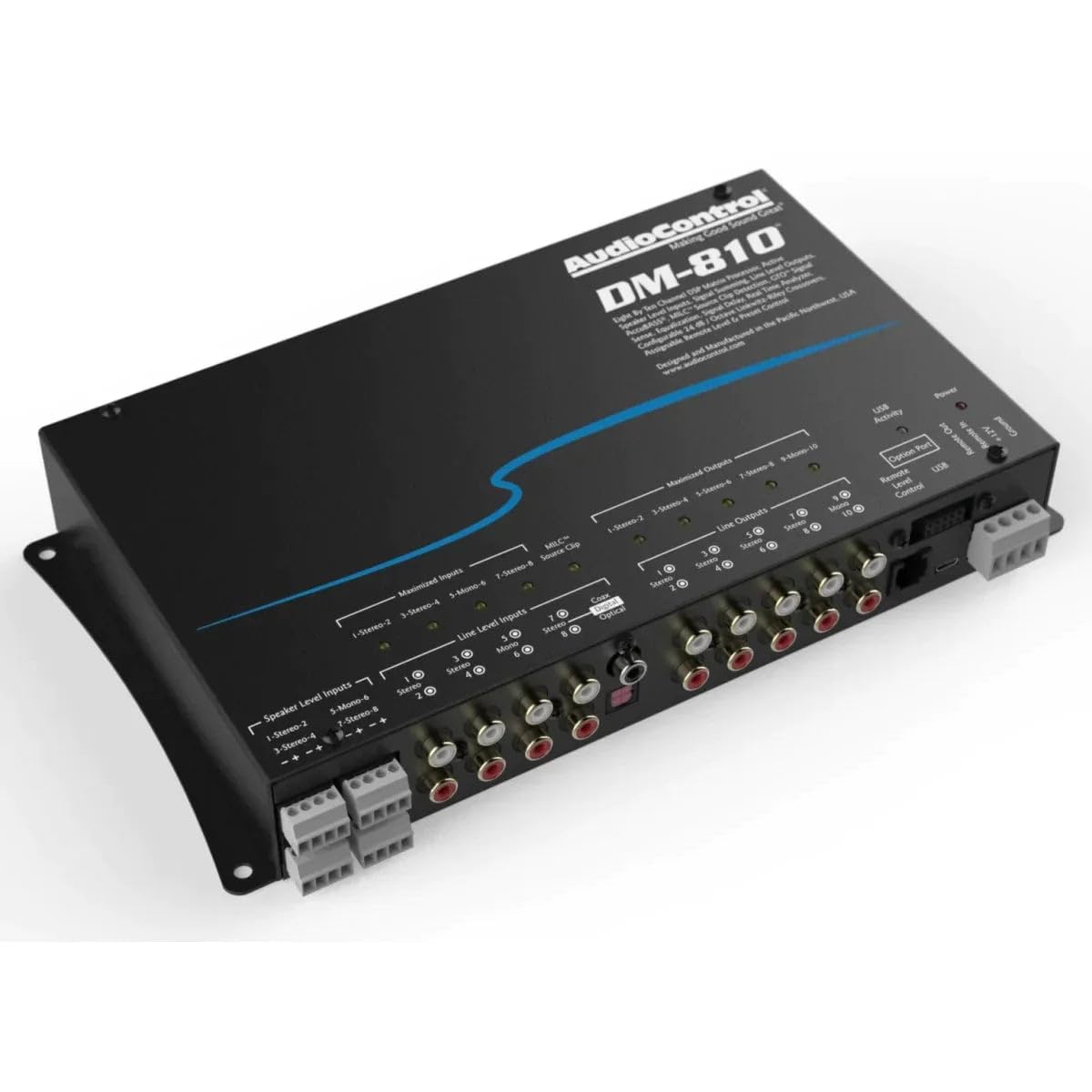 AudioControl Procesador de señal Digital de Matriz de 8 por 10 Canales DM-810