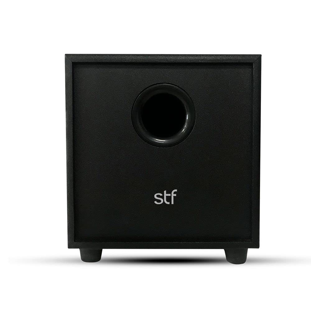 STF Barra De Sonido Alud Pro con Subwoofer | Entrada 3.5 mm | Entrada Óptica | HDMI | Audio Inalámbrico | Entrada USB | Teatro En Casa