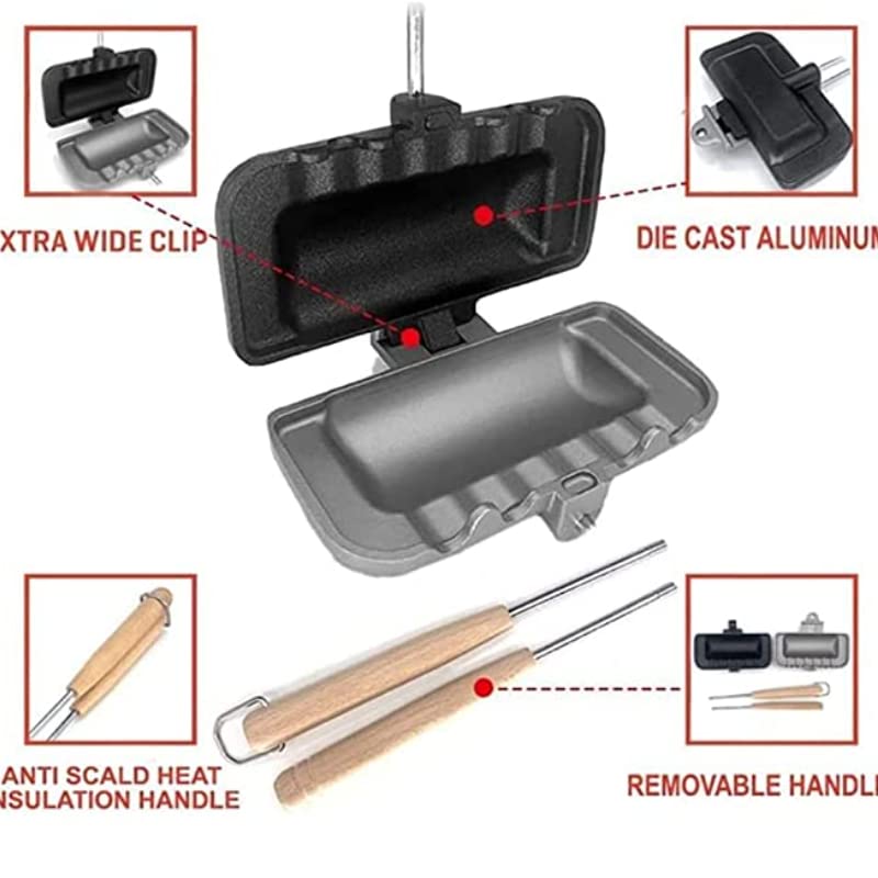 Sandwichera 4w1h Plegable Antiáderente para Cocina