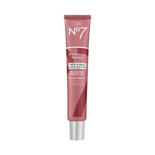 No7 Restore & Renew Face And Neck Multi Action Serum 50 Milliliter