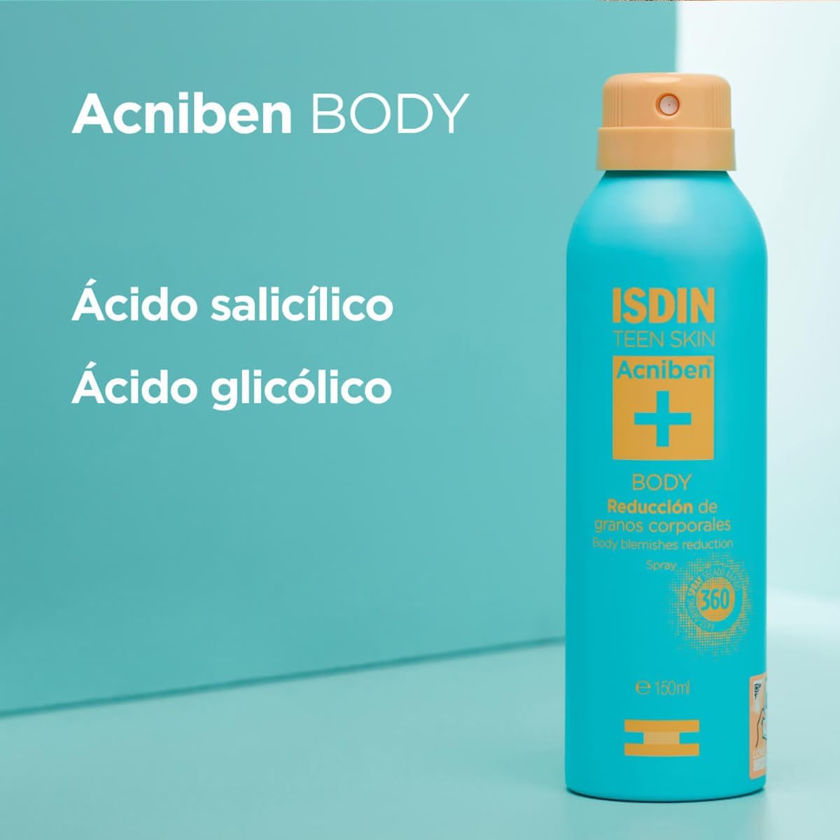 ISDIN Acniben Spray Corporal de Secado Rápido para la Reducción de Granos Corporales - 1 x 150 ml