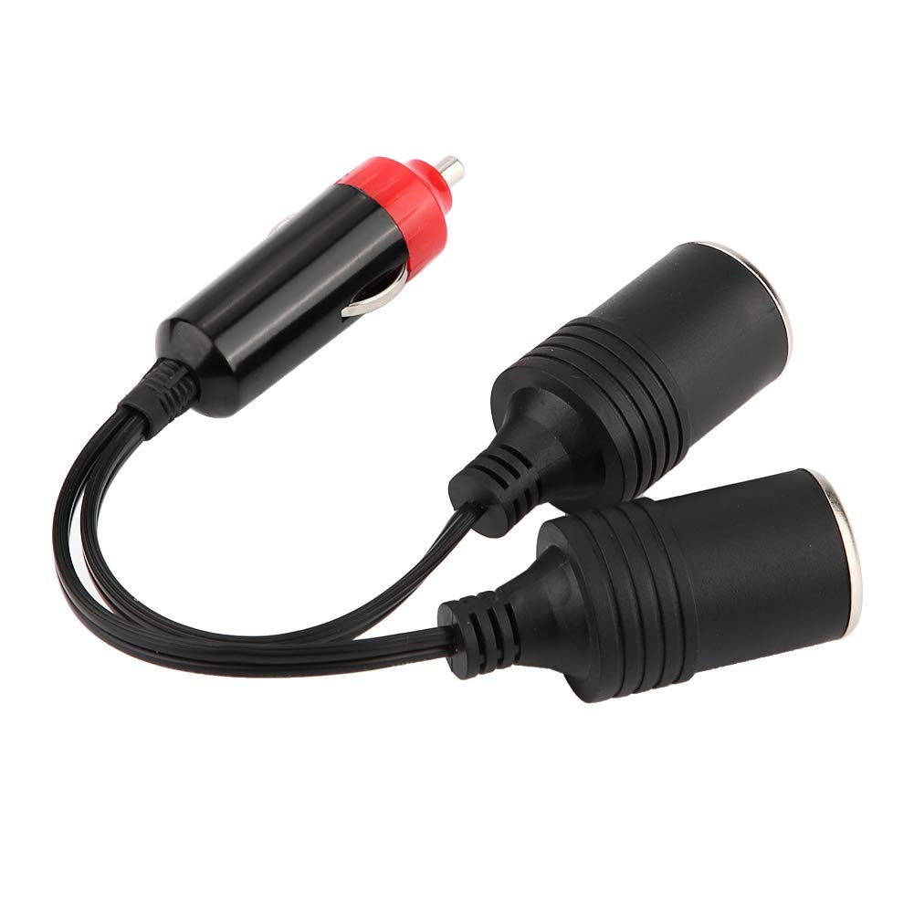 Akozon Divisor de enchufes para Encendedor de Cigarrillos, Cargador de Coche de 2 vías de Alta Potencia Adaptador de alimentación del Divisor de enchufes para enchufes de Encendedor de Cigarrillos