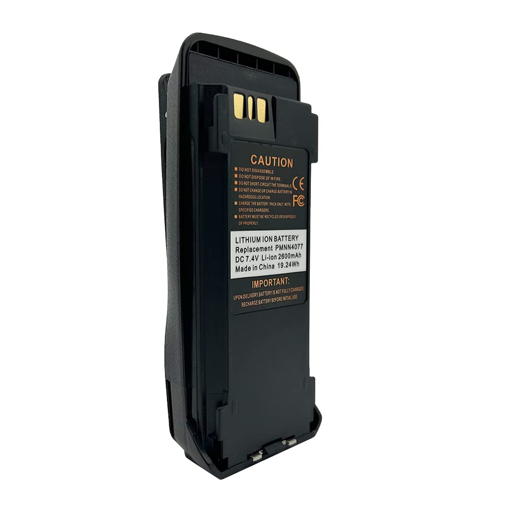 Batería de Iones de Litio Nobrand Negra 2600mAh para Radio Walkie Talkie 7.4V