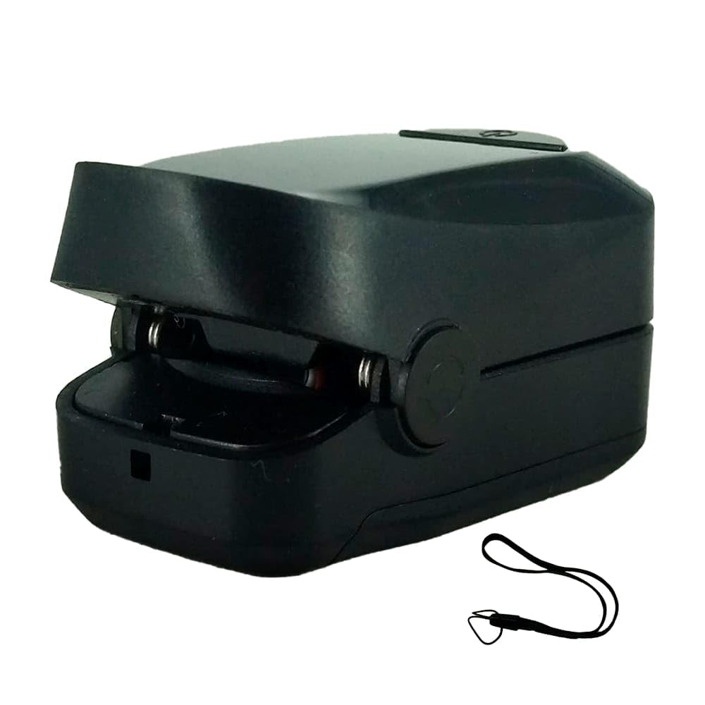 Oxímetro de Pulso DOSEOFHEALTH Negro con Pantalla LED bidireccional portátil