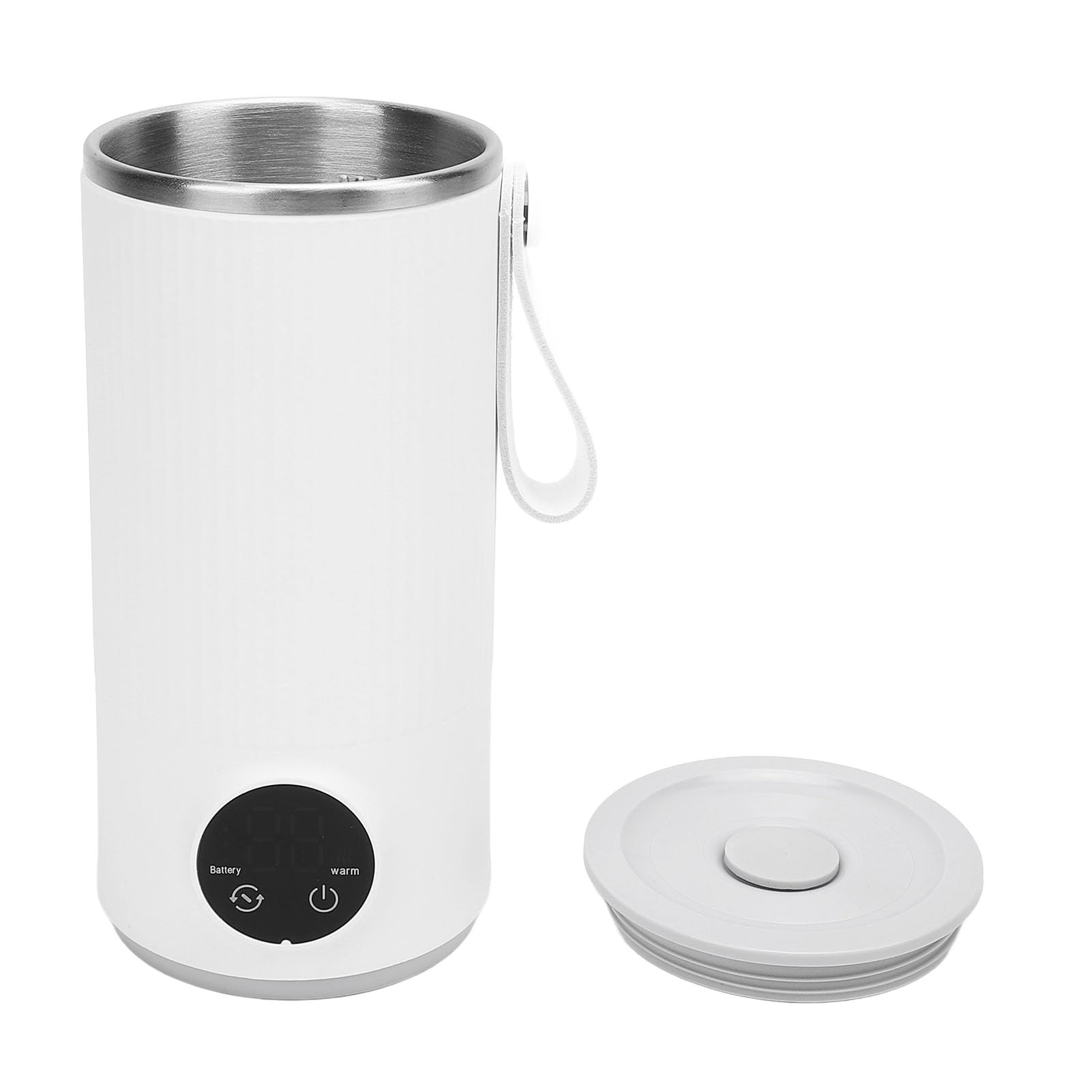 Hervidor Eléctrico de Viaje, Hervidor de Agua Caliente Portátil de 400 Ml con 4 Temperaturas, Hervidor de Agua Automático con LED, Calentador de Agua para café, té, Sopa de Leche