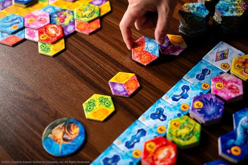Juego de Mesa AQUA Sidekick Games Arte de Vincent Dutrait Oceanico Estratégico para Adultos y Familia