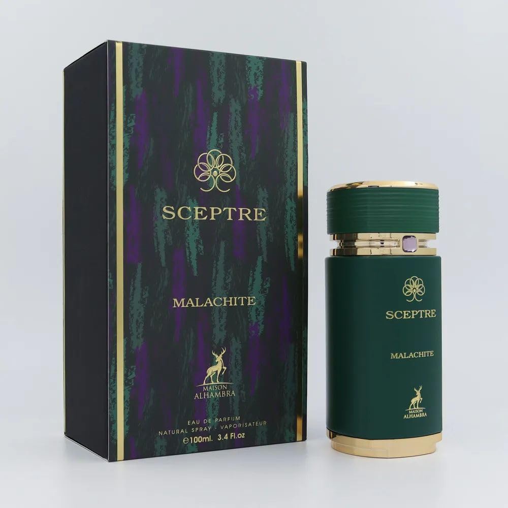 Maison Alhambra Sceptre Malachite Eau de Parfum Spray for Unisex, 3.4 Ounce