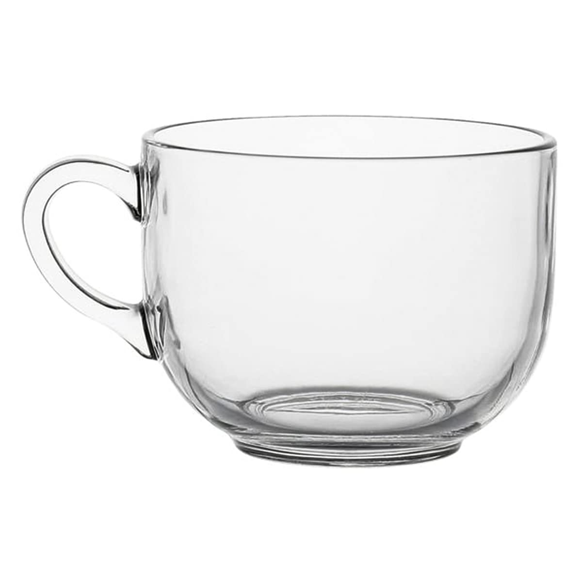 Juego de 6 Tazas de Vidrio Grueso Trilogy Jumbo 470 ml para Bebidas Calientes