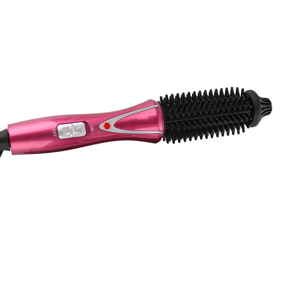 Cepillo Rizador Eléctrico Tourmalina Cerámica Plegable Anti-escala para el Cabello Mini Peine de Viaje