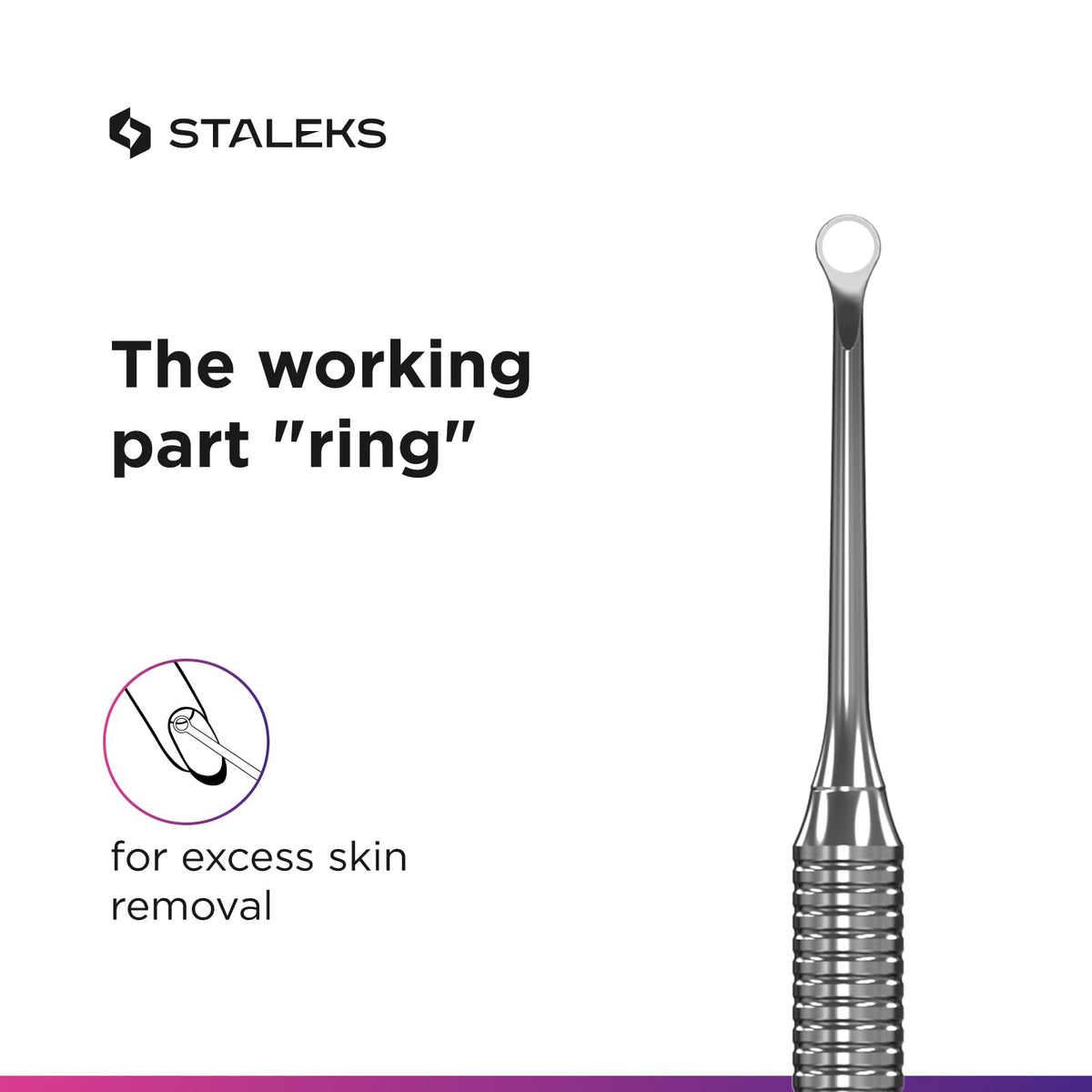 Staleks - Empujador de cutículas, PE-51/1