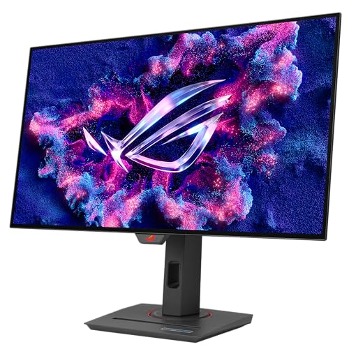 ASUS ROG Strix Monitor para Juegos OLED de 27 Pulgadas 1440P (XG27AQDMG) - QHD, OLED Brillante, 240Hz, 0.03ms, disipador térmico Personalizado, antiparpadeo, Brillo Uniforme, Compatible con G-Sync