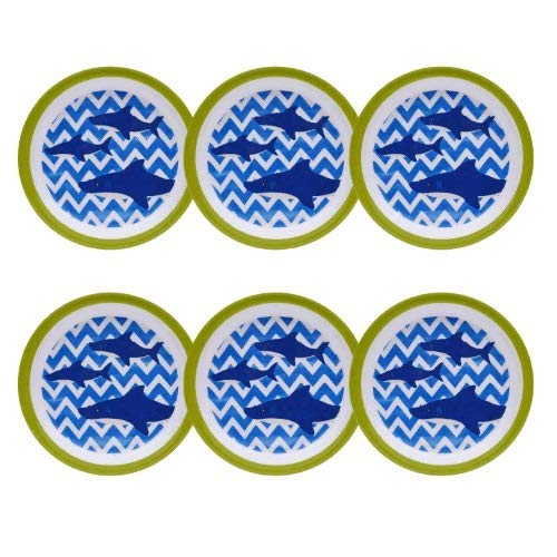 First Design Global Shark Kids - Juego de platos (tamaño grande), multicolor