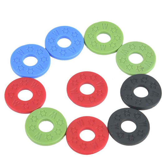 Bnineteenteam Cerraduras de Correa de Guitarra, cerraduras de Correa de Goma Protector Colorido de Hebilla Accesorio de Instrumento Musical para bajo de Guitarra (Paquete de 10)