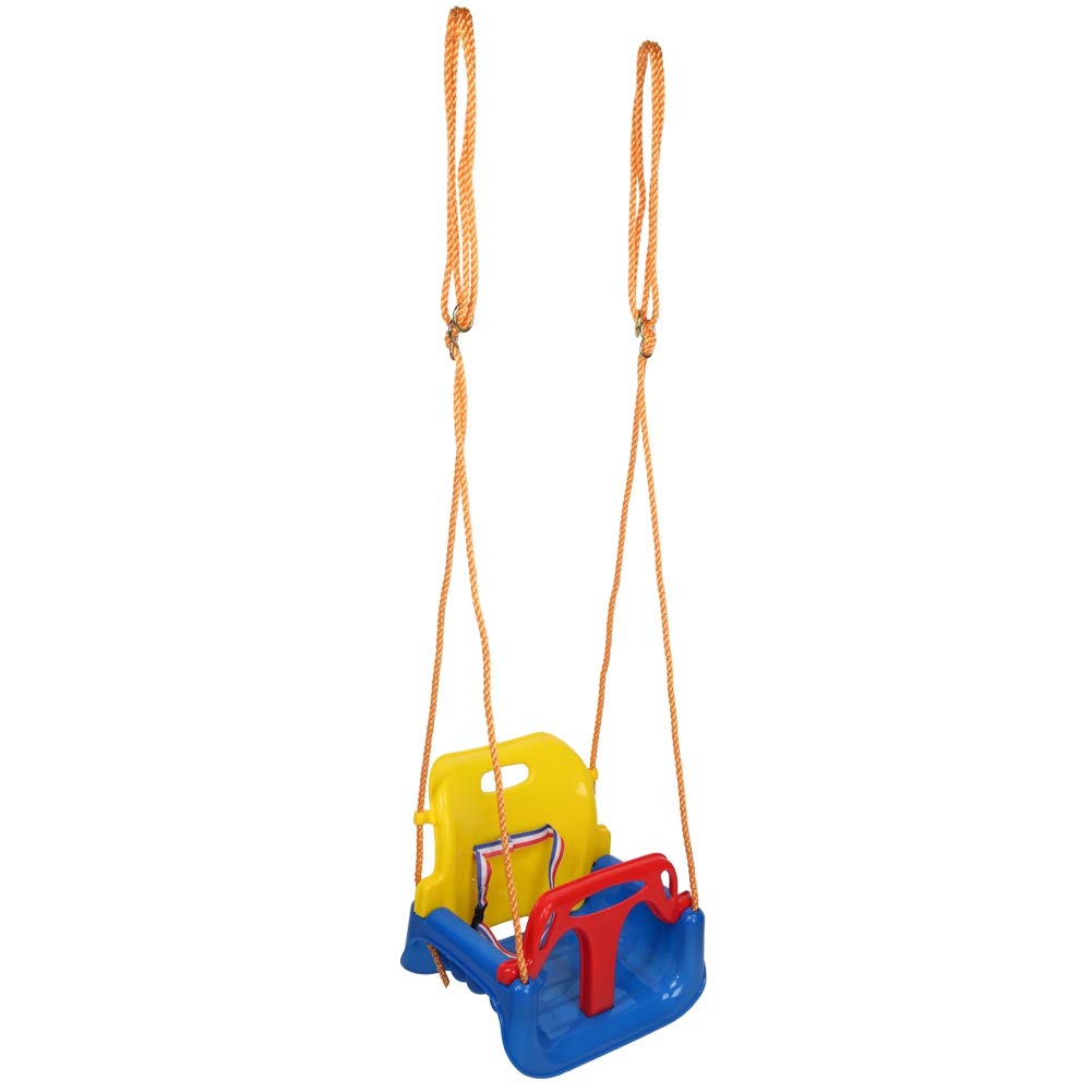 Columpio Okuyonic Azul con Respaldo Alto para Niños y Bebés