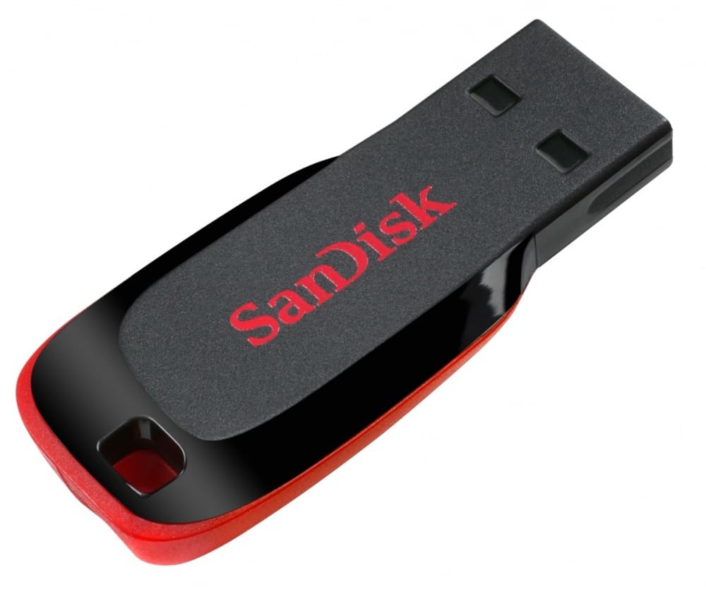 Kit de 5 Memorias USB SanDisk Cruzer Blade CZ50 Negro Rojo USB-A 16GB 2.0 PSA Computo Y Papeleria