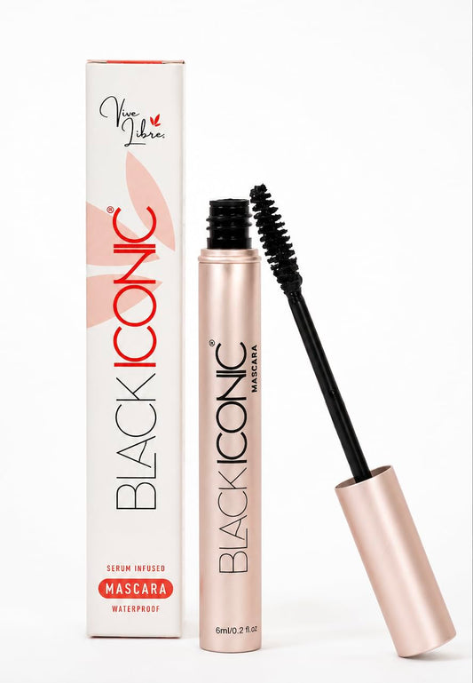Black Iconic Mascara - Mascara de Pestañas Waterproof- Con Suero de Crecimiento para Pestañas – Volumen, Longitud y Definición
