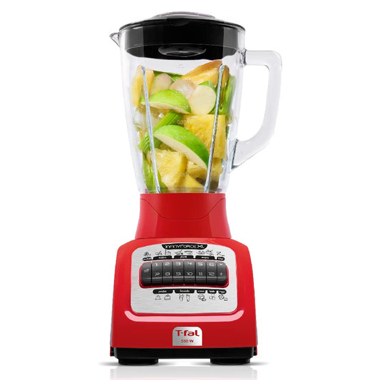 Licuadora T-fal Roja Infinyforce XL con Powelix y Carbon Drive 12 Velocidades 2.2 Litros 550 W
