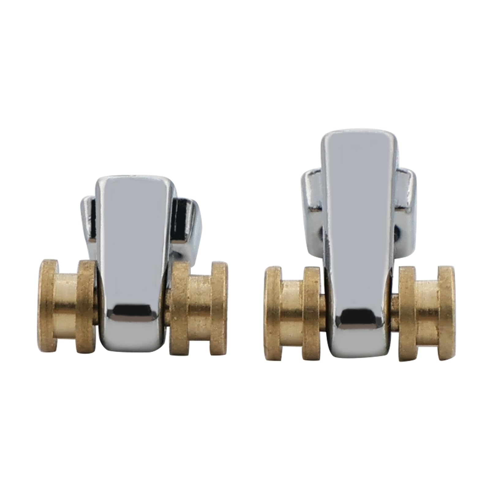 OVSAL Pack of 2 Brass Roller String Retainer for Electric Guitar String Tree String Guide Roller String Trees for Tele Telecaster Start Electric Guitar String Parts Replacement Chrome